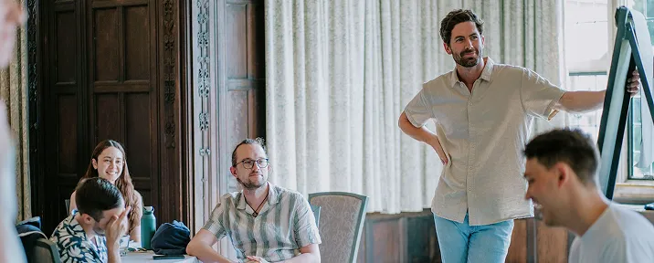 Colleagues taking part in a workshop
